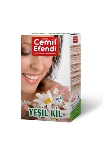 Cemil Efendi Yeşil Killi Nemlendiricili Toz Yüz Maskesi 200 gr