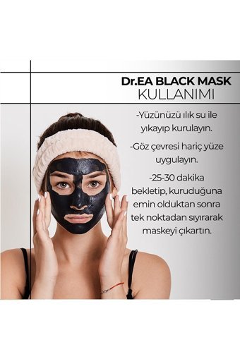 Dr. Ea Laboratories Siyah Maske Nemlendiricili Soyulabilir Jel Yüz Maskesi 3x75 ml
