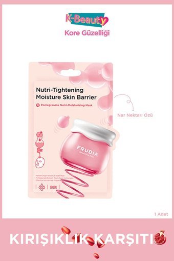Frudia Pomegranate Nemlendiricili Kağıt Yüz Maskesi 2 Adet