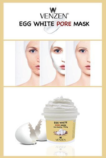 Venzen Egg White Krem Yüz Maskesi 125 gr