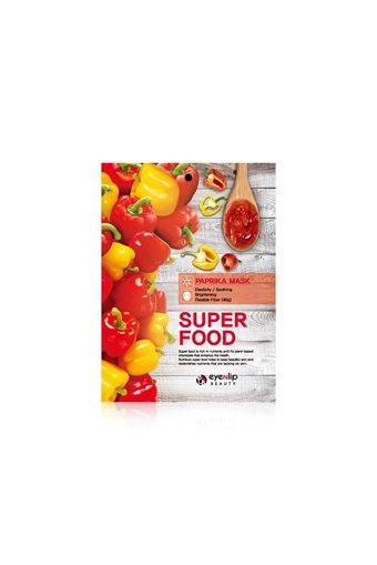 Eyenlip Beauty Kırmızı Biber Özlü Super Food Nemlendiricili Kağıt Yüz Maskesi