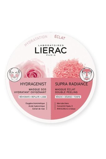 Lierac Duo Mask Hydragenist Supra Radiance Anında Nemlendirici Işıltı Veren Nemlendiricili Jel Yüz Maskesi 2x6 ml