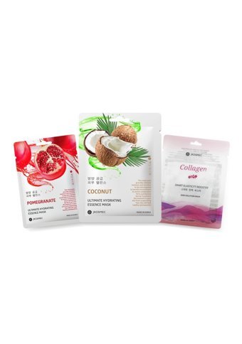 Jkosmec Pomegranate-Coconut-Solution Collagen Nemlendiricili Soyulabilir Kağıt Yüz Maskesi