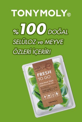 Tonymoly Fresh To Go Aloe Veralı Nemlendiricili Kağıt Yüz Maskesi