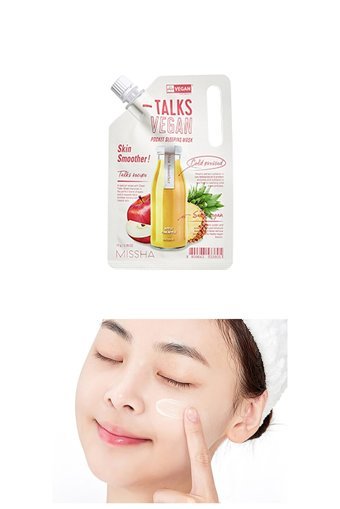 Missha Talks Vegan Pocket Nemlendiricili Soyulabilir Krem Yüz Maskesi 10 gr