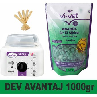 Vivol Jüpiter 1+1 Boncuk Ağda Makinesi + Azulen Boncuk Ağda + Spatula