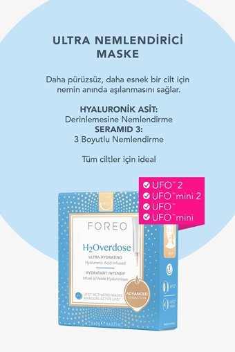 Foreo H2Overdose Nemlendiricili Kağıt Yüz Maskesi 6 Adet