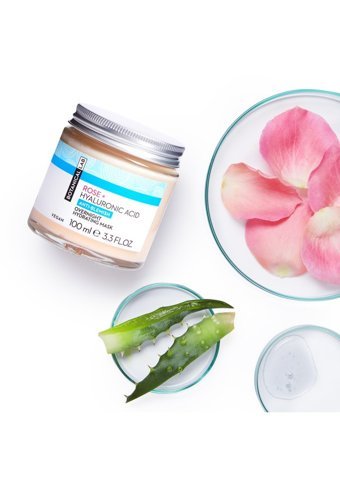 Botanical Lab Gül Hyaluronik Asit Aloe Veralı Nemlendiricili Krem Yüz Maskesi 100 ml