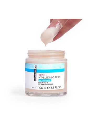 Botanical Lab Gül Hyaluronik Asit Aloe Veralı Nemlendiricili Krem Yüz Maskesi 100 ml