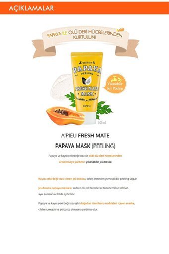 Missha Fresh Mate Nemlendiricili Soyulabilir Kağıt Yüz Maskesi 50 ml