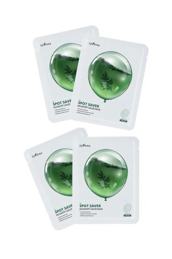 Isntree Spot Saver Mugwort Gauze Nemlendiricili Kağıt Yüz Maskesi 4 Adet