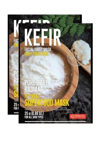 Dermal Kefir Nemlendiricili Kağıt Yüz Maskesi 2x25 gr