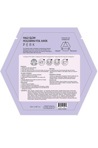 Pure Aura Halo Glow Hologram Foil Nemlendiricili Kağıt Yüz Maskesi 25 ml