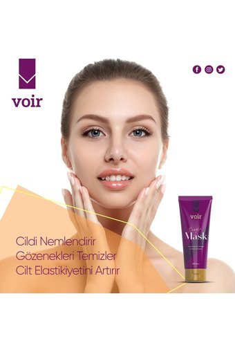 Voir Purple Killi Nemlendiricili Krem Yüz Maskesi 200 ml