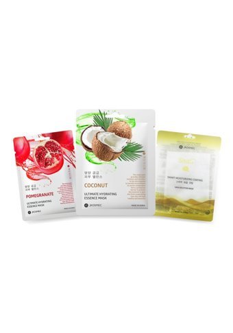 Jkosmec Pomegranate-Coconut-Solution Snail Nemlendiricili Soyulabilir Kağıt Yüz Maskesi