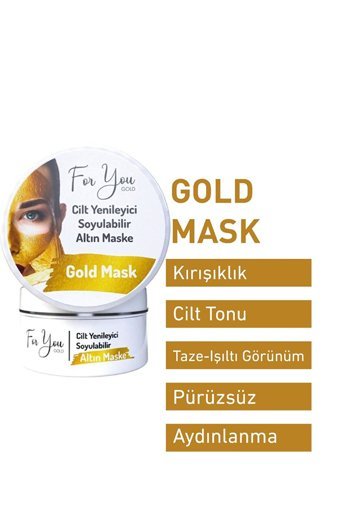 For You Gold Altın Nemlendiricili Soyulabilir Krem Yüz Maskesi