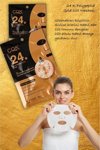 Xolo 24K Nemlendiricili Kağıt Yüz Maskesi