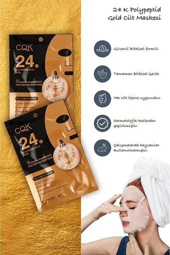 Xolo 24K Nemlendiricili Kağıt Yüz Maskesi
