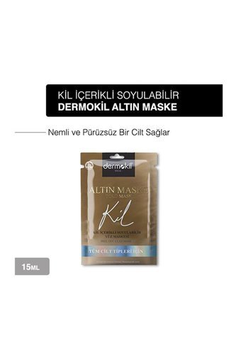 Dermokil Gold Maske Killi Nemlendiricili Soyulabilir Jel Yüz Maskesi 3x15 ml