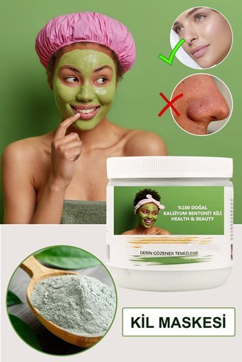Xolo Calcium Kalsiyum Bentonite Özel Yeşil Yüz Killi Nemlendiricili Yüz Maskesi