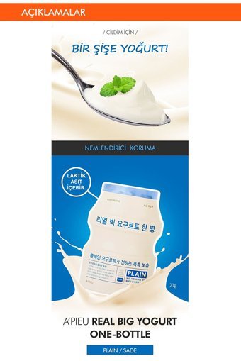 Missha Apıeu Real Big Nemlendiricili Soyulabilir Kağıt Yüz Maskesi