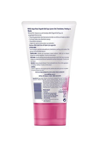 Nivea Aqua Rose Killi Nemlendiricili Jel Yüz Maskesi 150 ml