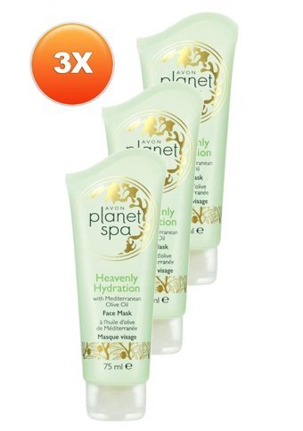Avon Planet Spa Heavenly Hydration Nemlendiricili Krem Yüz Maskesi 3x75 ml