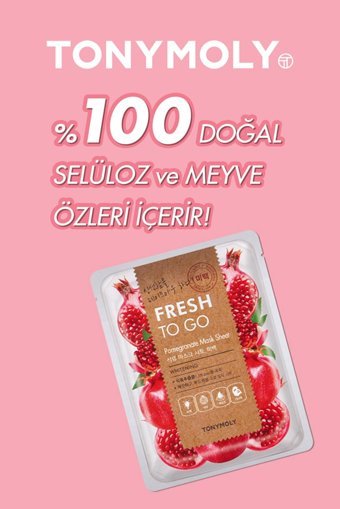 Tonymoly Fresh To Go Nar Kağıt Yüz Maskesi