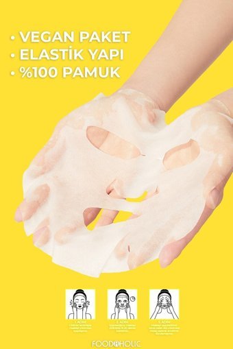 Foodaholıc Kuru Ciltler Için Çay Ağacı Özlü Nemlendiricili Kağıt Yüz Maskesi