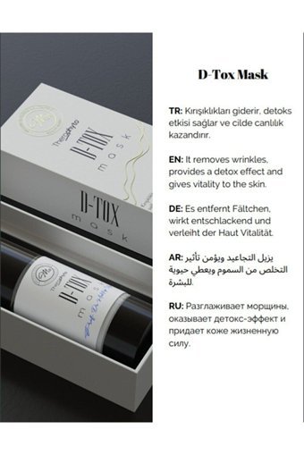 Theraphyto Mu D-Tox Mask Nemlendiricili Krem Yüz Maskesi 50 ml