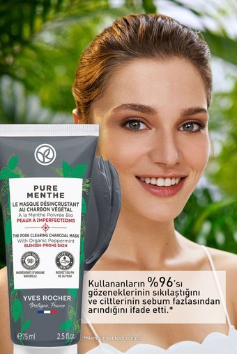 Yves Rocher Pure Menthe Krem Yüz Maskesi 75 ml
