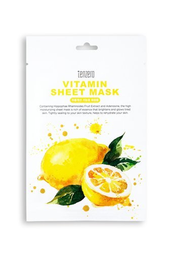 Tenzero C Vitamini Içeren Nemlendirici Ve Aydınlatıcı Nemlendiricili Kağıt Yüz Maskesi 30 ml