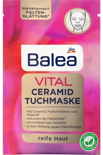 Balea Seramid & Argan & Hyaluronik Asit Nemlendiricili Kağıt Yüz Maskesi
