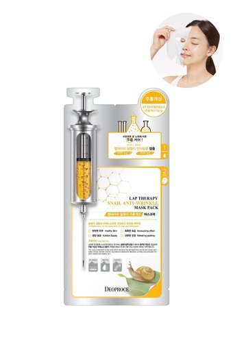 Deoproce Snail Anti Wrinkle Nemlendiricili Kağıt Yüz Maskesi 25 ml