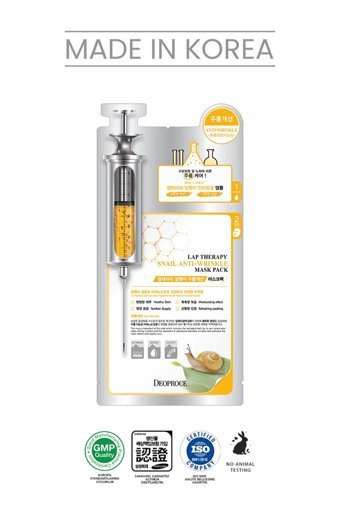 Deoproce Snail Anti Wrinkle Nemlendiricili Kağıt Yüz Maskesi 25 ml