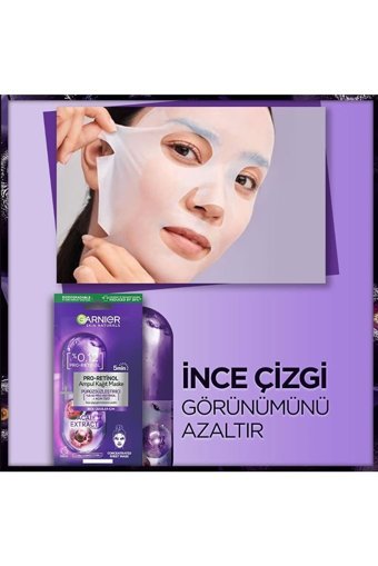 Garnier Pro-Retinol Kağıt Yüz Maskesi