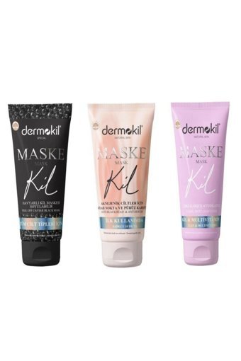 Dermokil Killi Nemlendiricili Soyulabilir Krem Yüz Maskesi 3x75 ml