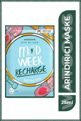 Watsons 7Days Midweek Recharge Nemlendiricili Kağıt Yüz Maskesi 2x25 ml
