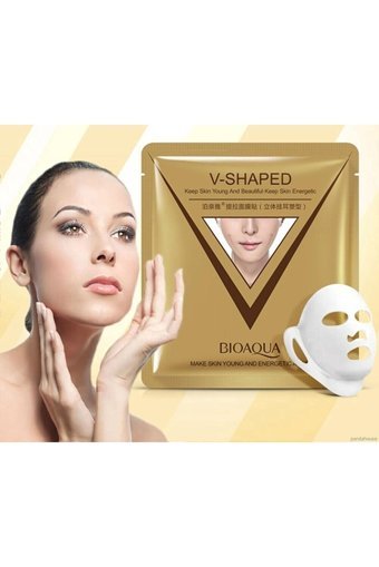 Bioaqua V-Shaped Nemlendiricili Kağıt Yüz Maskesi 400 ml