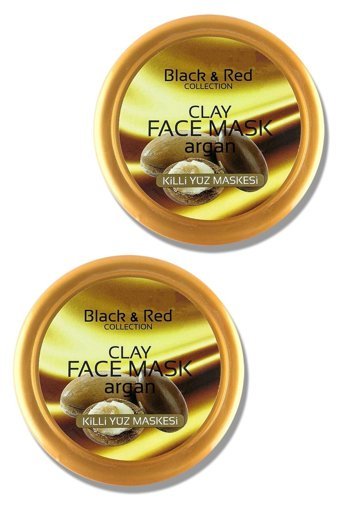 Black & Red Argan Yağı Özlü Killi Nemlendiricili Krem Yüz Maskesi 2x400 gr