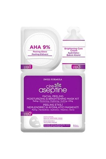 Cire Aseptine Aydınlatıcı Nemlendiricili Kağıt Yüz Maskesi