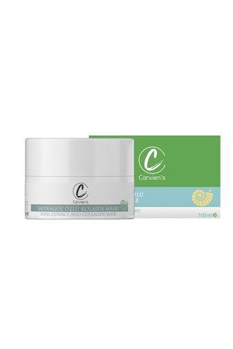 Carvien'S Salyangoz Özlü Collagen Killi Aloe Veralı Nemlendiricili Krem Yüz Maskesi