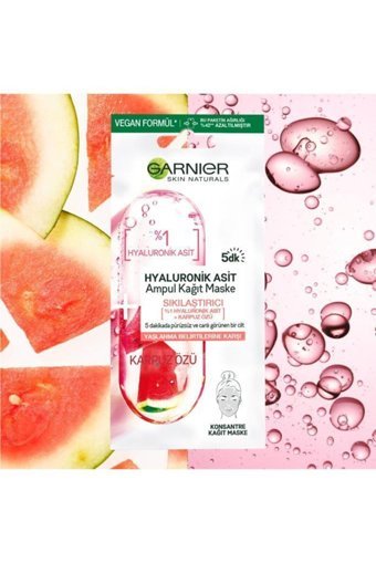 Garnier Skın Naturals Hyaluronik Asit Kağıt Yüz Maskesi