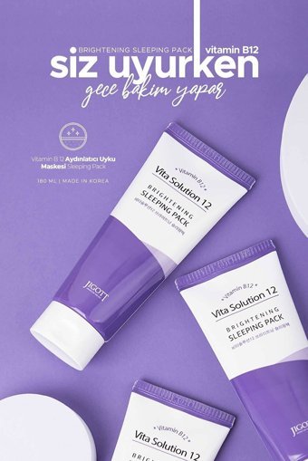 Jigott Brihtening Sleeping Pack Nemlendiricili Krem Yüz Maskesi