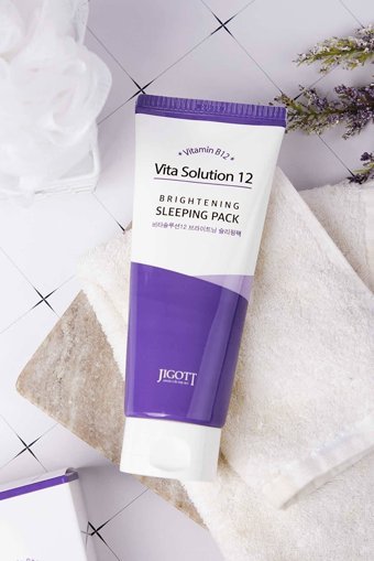 Jigott Brihtening Sleeping Pack Nemlendiricili Krem Yüz Maskesi