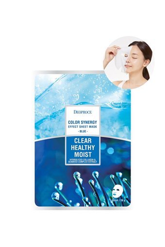Deoproce Color Synergy Blue Nemlendiricili Kağıt Yüz Maskesi 20 gr