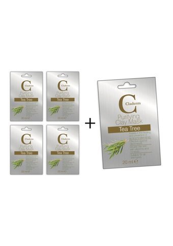 Claderm Tea Tree Arındırıcı Killi Krem Yüz Maskesi 5x20 ml