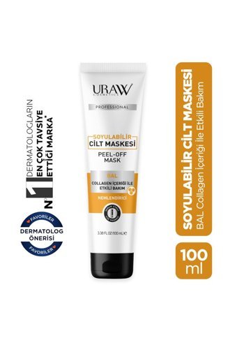 Uraw Profesyonel Nemlendiricili Soyulabilir Krem Yüz Maskesi 100 ml