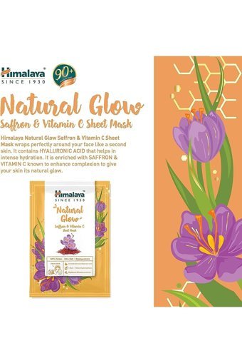 Himalaya Natural Glow Kağıt Yüz Maskesi 4x30 gr