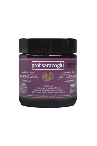 Prof Saracoglu Anti Aging Aloe Veralı Nemlendiricili Krem Yüz Maskesi 100 ml